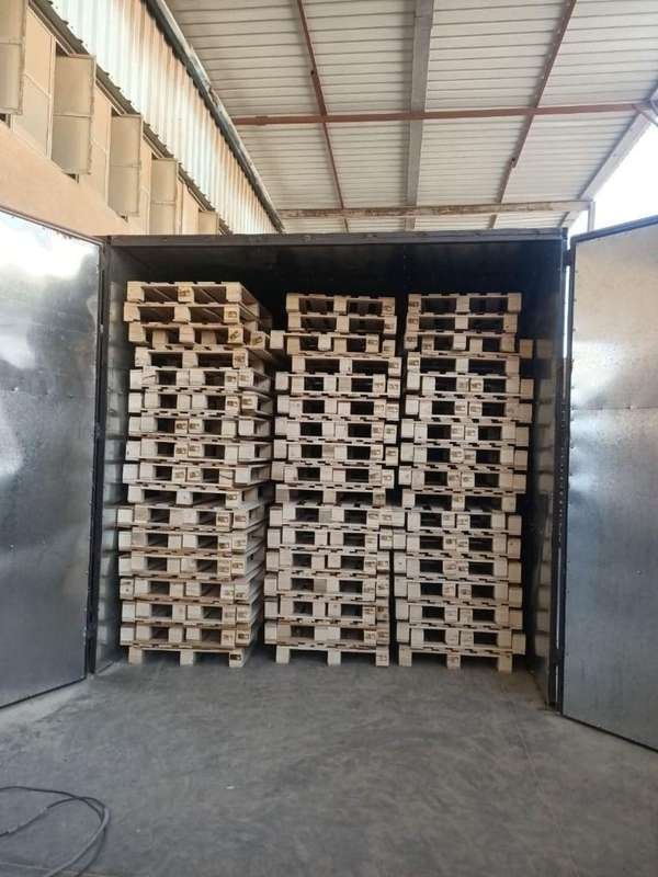 Inside the heat treatment kiln